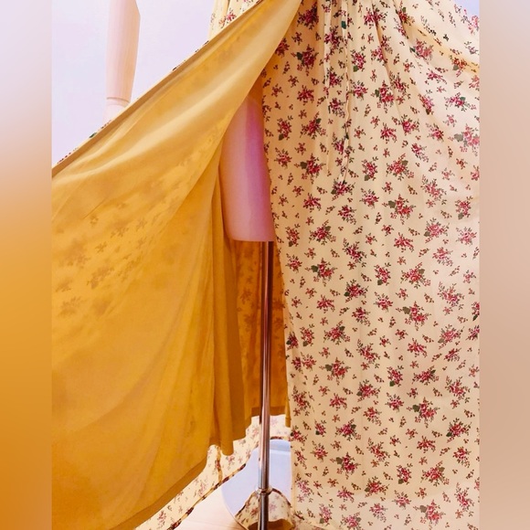 🌼 Yellow Prairie Floral Maxi Dress (Adjustable Straps) - Picture 4 of 7